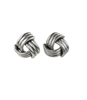 Twisted knot stud earrings