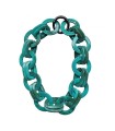 Chain choker necklace- Turquoise