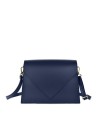 LOET V envelope leather shoulder bag- Blue