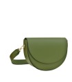 LOET Halfmoon leather shoulder bag- Olive green