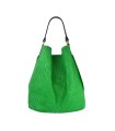 LOET Δερμάτινη τσάντα ώμου - Πράσινο