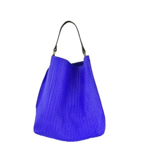 LOET Leather shopper bag- Cobalt Blue